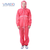 Disposable Red SMS Coverall With White Strips