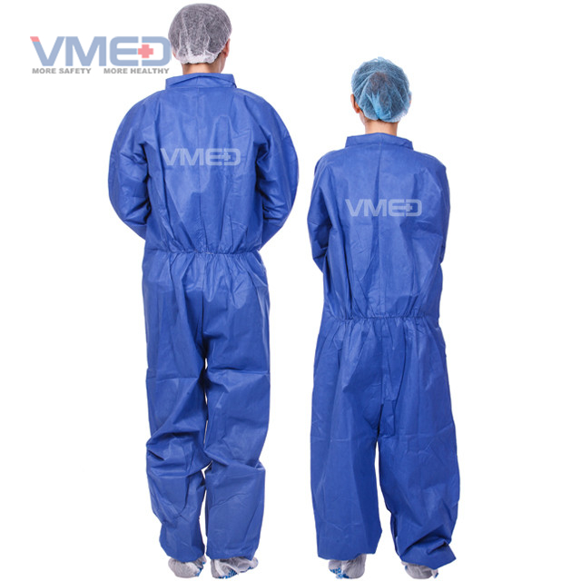 Disposable Blue SMS Protective Coverall