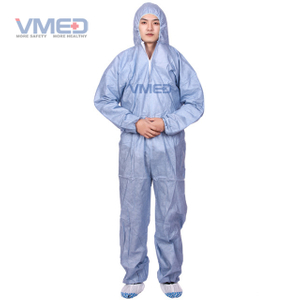 Disposable Grey SMS Protective Coverall
