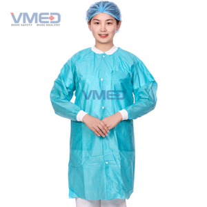 Disposable Medcial Non-woven Protective Lab Coat 
