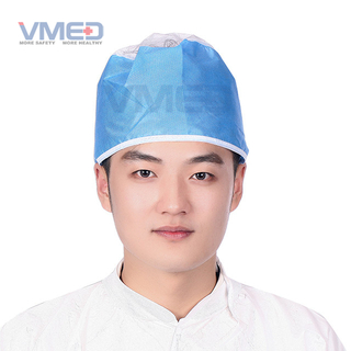 Disposable SMS+PP Doctor Cap With Ties