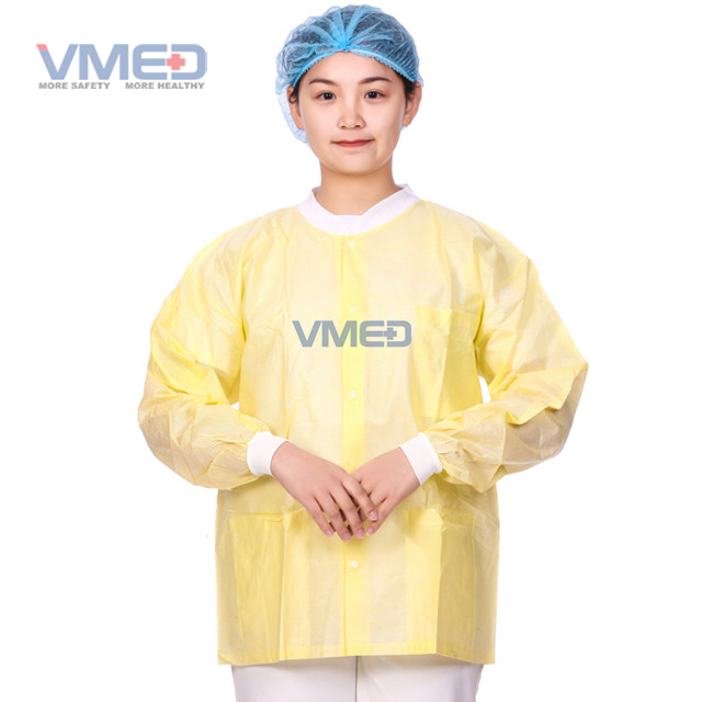 yellow lab coat